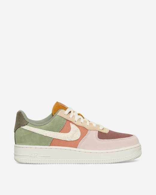 Nike Multicolor Wmns Air Force 1 07 Lx Sneakers Oil Green / Pale Ivory for men