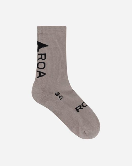 Roa Gray Logo Socks for men