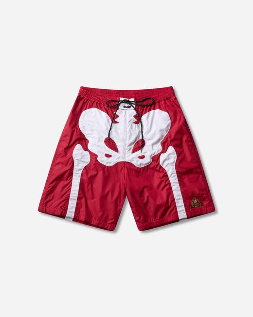 Kapital Red Men S Nylon Bone Swim Trunks for men