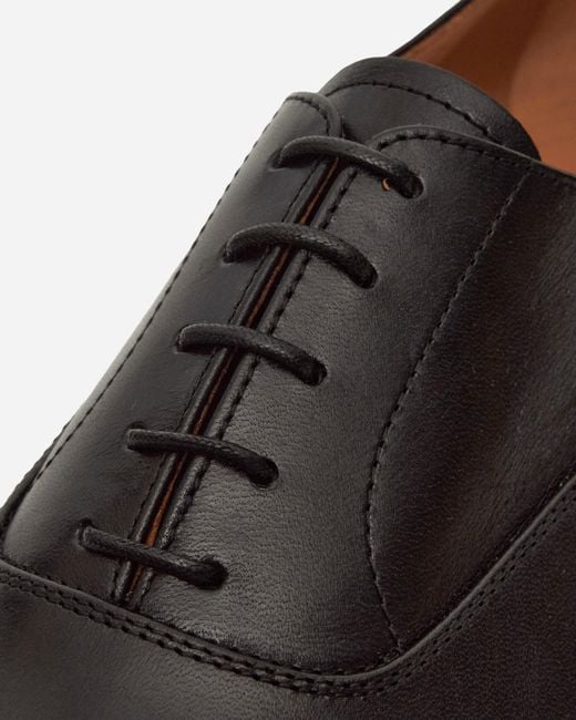 Dries Van Noten Black Leather Oxford Shoes for men
