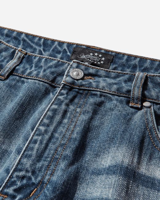 AFB Blue Street Straight Pants Indigo for men