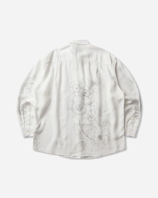 Our Legacy Gray S Favourite Shirt Pointillism Allegory Print