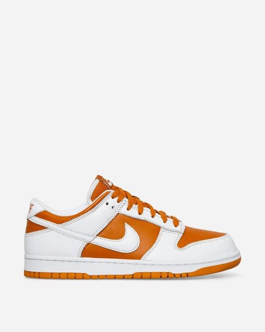 Nike Orange Dunk Low Retro Sneakers Dark Curry / White for men