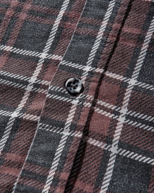 Needles Gray Men S 7 Cuts Wide Flannel Shirt for men