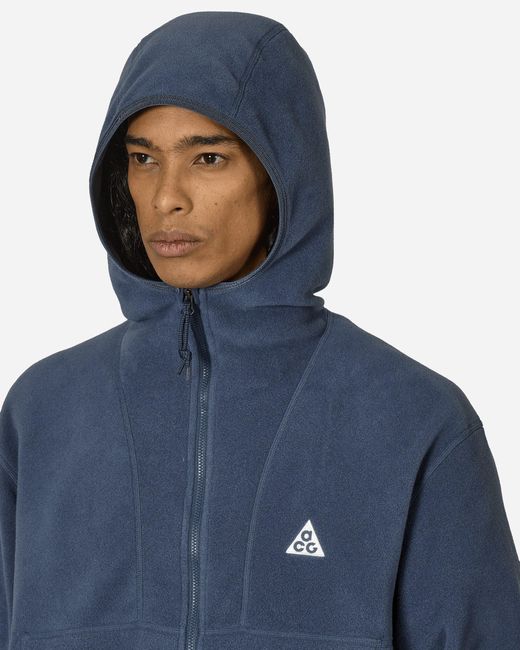 Nike Acg Therma-fit Wolf Tree Zip-up Sweatshirt Thunder Blue for men