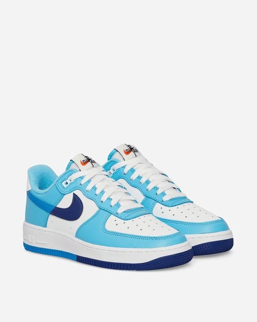 Nike Air Force 1 07 Sneakers White / Light Photo Blue for Men