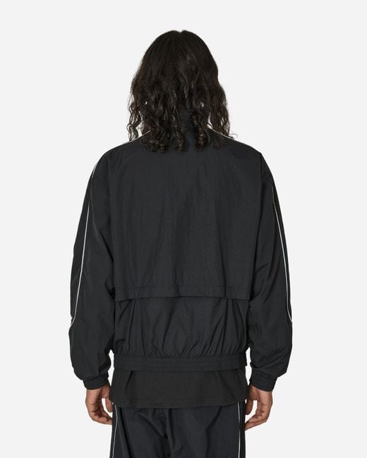 Nike Solo Swoosh Woven Track Jacket in Black for Men | Lyst