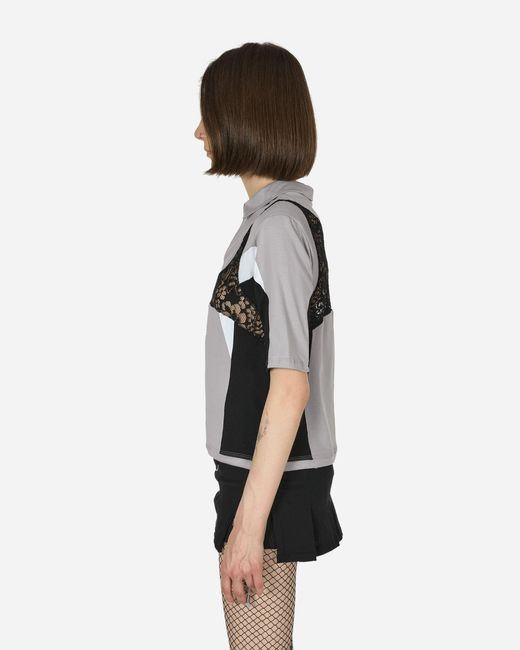 Toile Studios White Plug Lace Polo