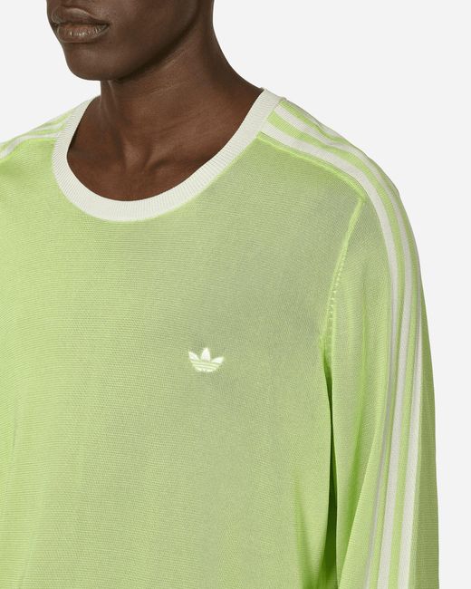 Adidas Green Wales Bonner Longsleeve T-Shirt Frozen / Chalk for men