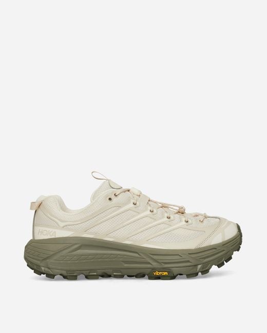 Hoka One One Natural Mafate Three2 Sneakers Oat Milk Eucalyptus for men