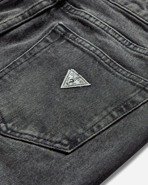 Guess Black S Flare Denim Pants Used Sanded Wash