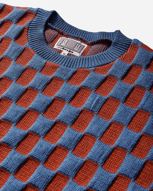 Cav Empt Blue S Rectangular Block Knit Sweater for men