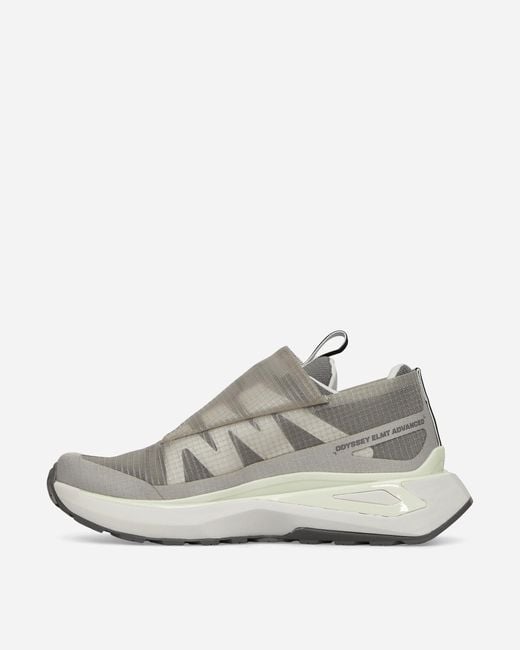 Salomon White Odyssey Elmt Advanced Clear Sneakers Glacier Ghost for men