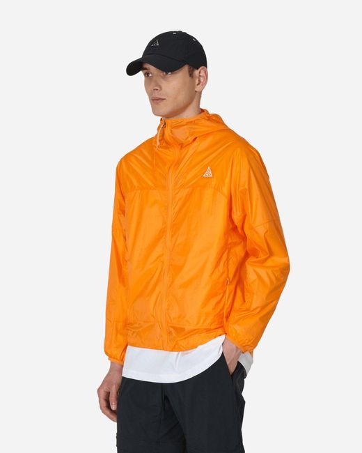Nike Orange Acg Cinder Cone Windproof Jacket Bright Mandarin for men