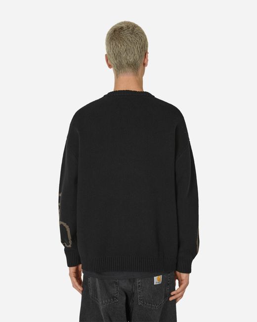 Fucking Awesome Black Pbs Knit Sweater for men