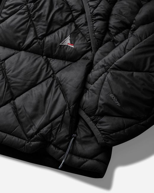 Roa Black Nuna 800 Fill Power Hooded Down Jacket for men