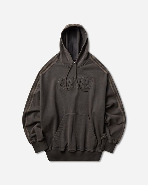 Adidas Gray Avavav Shoulderless Hoodie Carbon