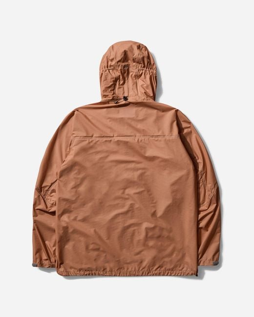 And Wander Brown 3L Ul Rain Jacket for men