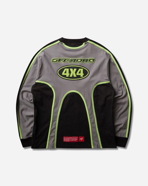 PUMA Black A$ap Rocky T7 Panel Jersey Cast Iron for men