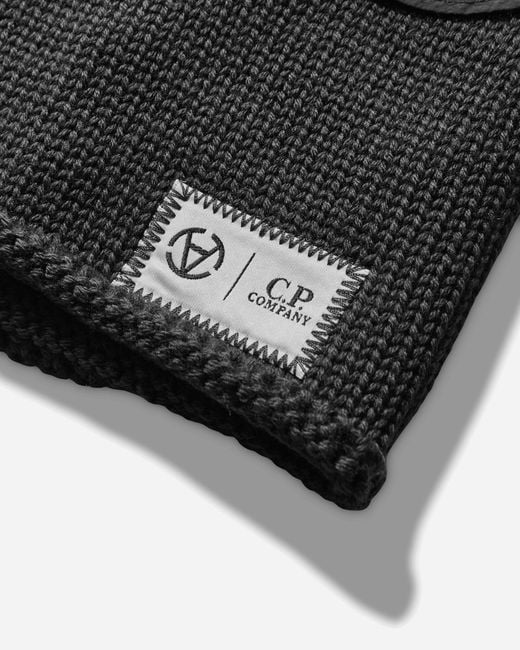 C.P. Company ブラック ネックウォーマー C.P. Company Slam Jam Extrafine Merino Wool goggle Balaclava in