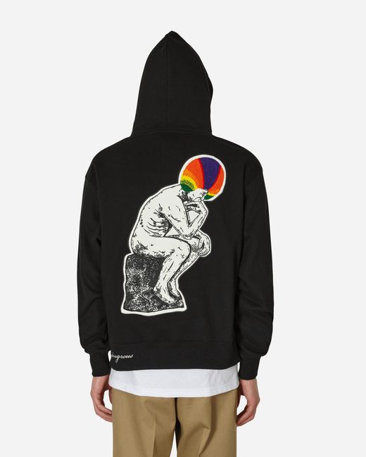 Pleasures Black Discourse Hooded Sweatshirt for men