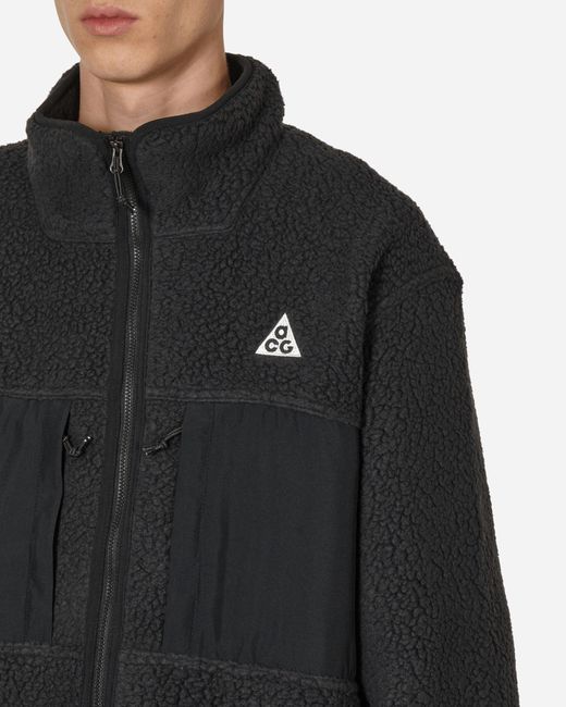 Nike Black Acg Arctic Wolf Fleece Jacket for men