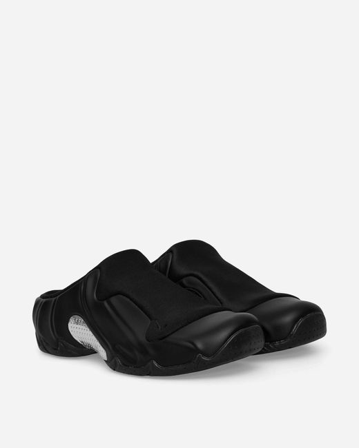 Nike Black Clogposite Mules / Metallic Silver for men