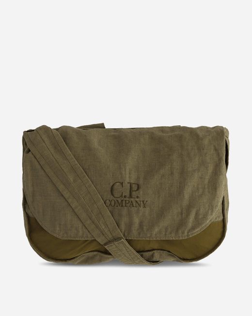 C P Company Green Rafia-r Shoulder Bag Dried Herb for men