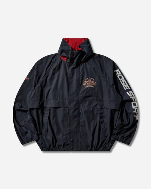 Martine Rose Blue Waxed Anorak for men