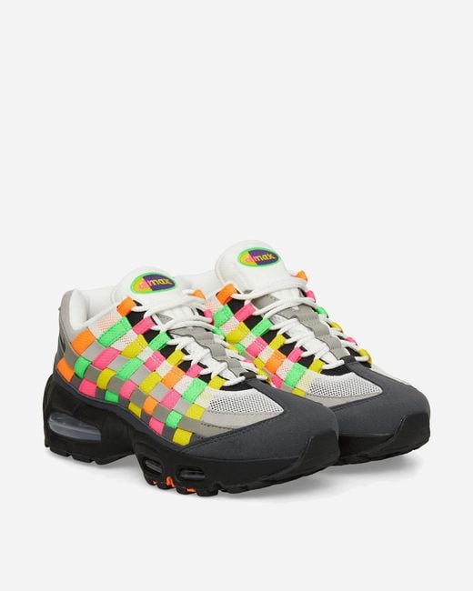 Nike Multicolor Air Max 95 Big Bubble Woven Sneakers Hyper Pink / Green Strike for men