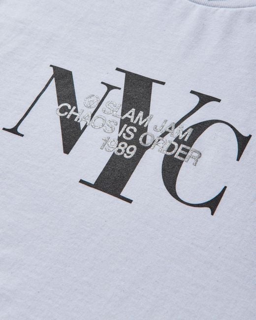 SLAM JAM Blue New York City T-Shirt for men