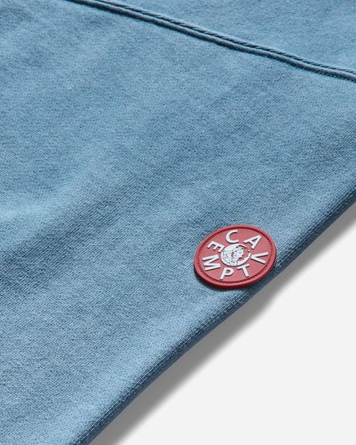 Cav Empt Blue Men S Overdye Flare Crewneck Sweatshirt for men