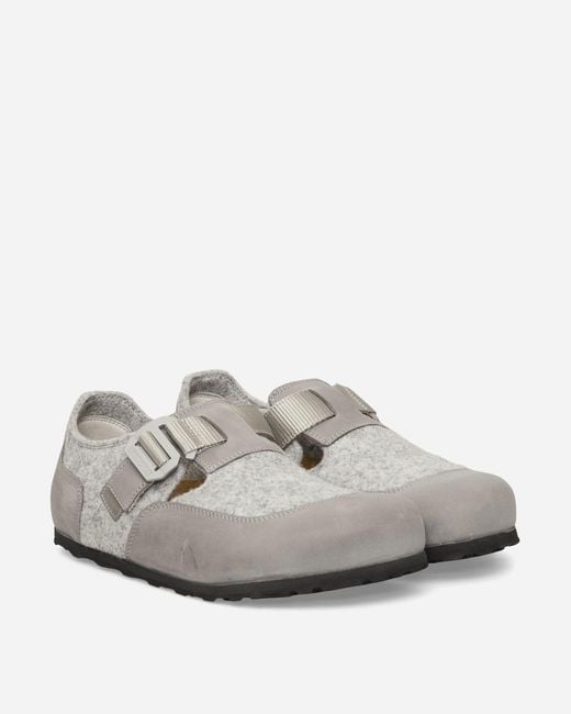 Birkenstock White London Nova Sandals Stone Coin for men