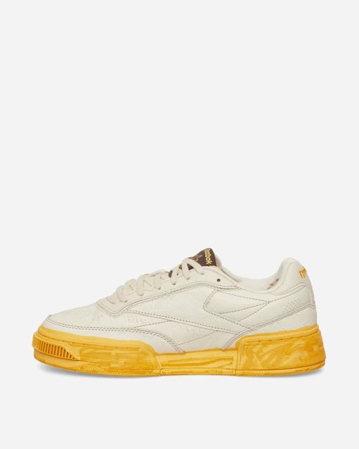 Reebok Yellow Club C Ltd Sneakers Painted for men
