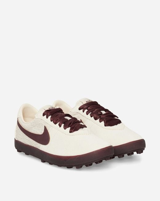 Nike Natural Women S Astrograbber Leather Se Sneakers Light Cream / Arctic Orange / Burgundy Crush
