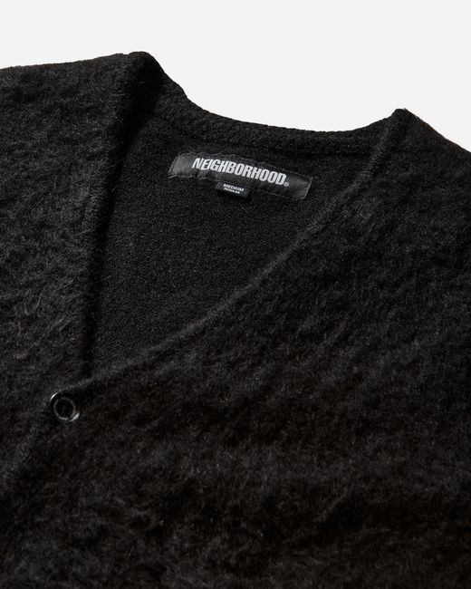 Neighborhood Black Men S Mohair Cardigan for men