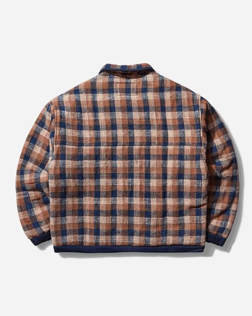 STORY mfg. Gray Mineral Pullover Barn Check Handloom for men