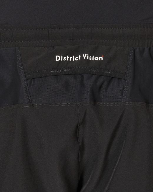 District Vision Black 5 Training Shorts for men