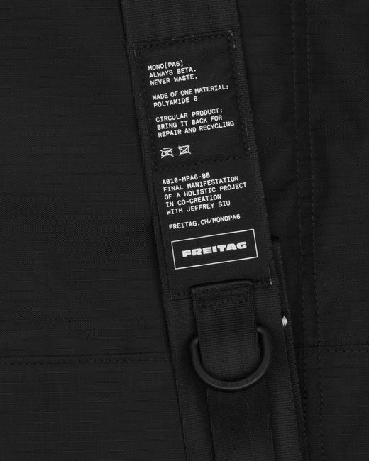 Freitag Black Mono[Pa6] Backpack for men