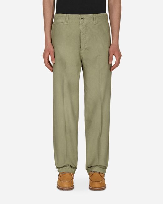 Visvim Cotton Contrary Dept Field Chino Pants in Green for Men | Lyst