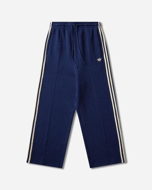 Adidas Blue S Firebird Crop Track Pants Night Warm Vanilla