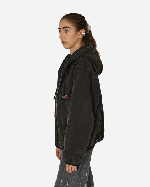 Stussy Canvas Insulated Work Jacket in Black | Lyst Stussy Canvas Insulated Work Jacket in Black | Lyst
