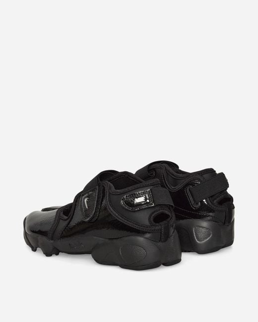 Nike Women S Air Rift Sandals Black / Metallic Silver