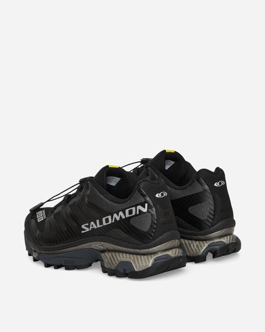 Salomon Black Xt-4 Og Sneakers / Ebony / Silver Metallic for men
