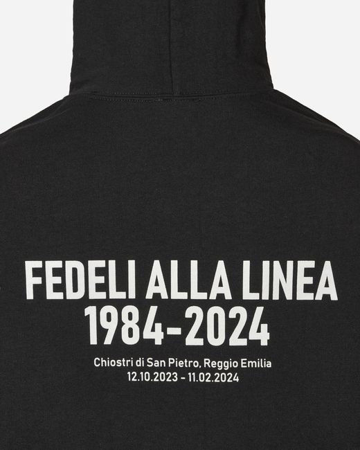 SLAM JAM Black Cccp Fedeli Alla Linea 1984-2024 Hooded Sweatshirt for men