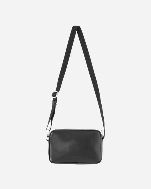 1017 ALYX 9SM Black Leather Buckle Crossbody Bag for men