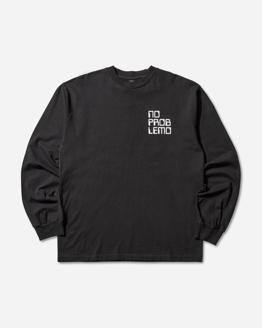 No Problemo Black Universal Friendship Longsleeve T-shirt for men