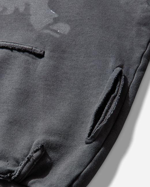 PROTOTYPES Gray Sprayed Goat Hoodie Romper