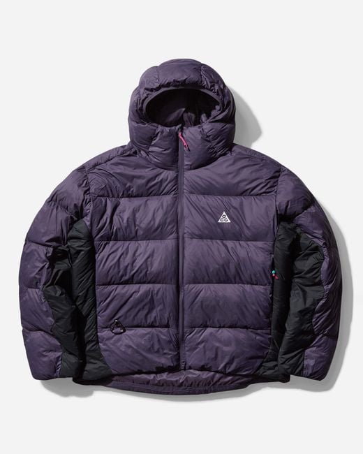 Nike Purple Men S Acg Therma-fit Adv Lunar Lake Puffer Jacket Dark Raisin for men