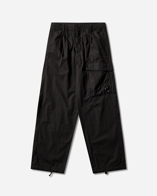 C P Company Black Men S Microreps Boxy Cargo Pants for men